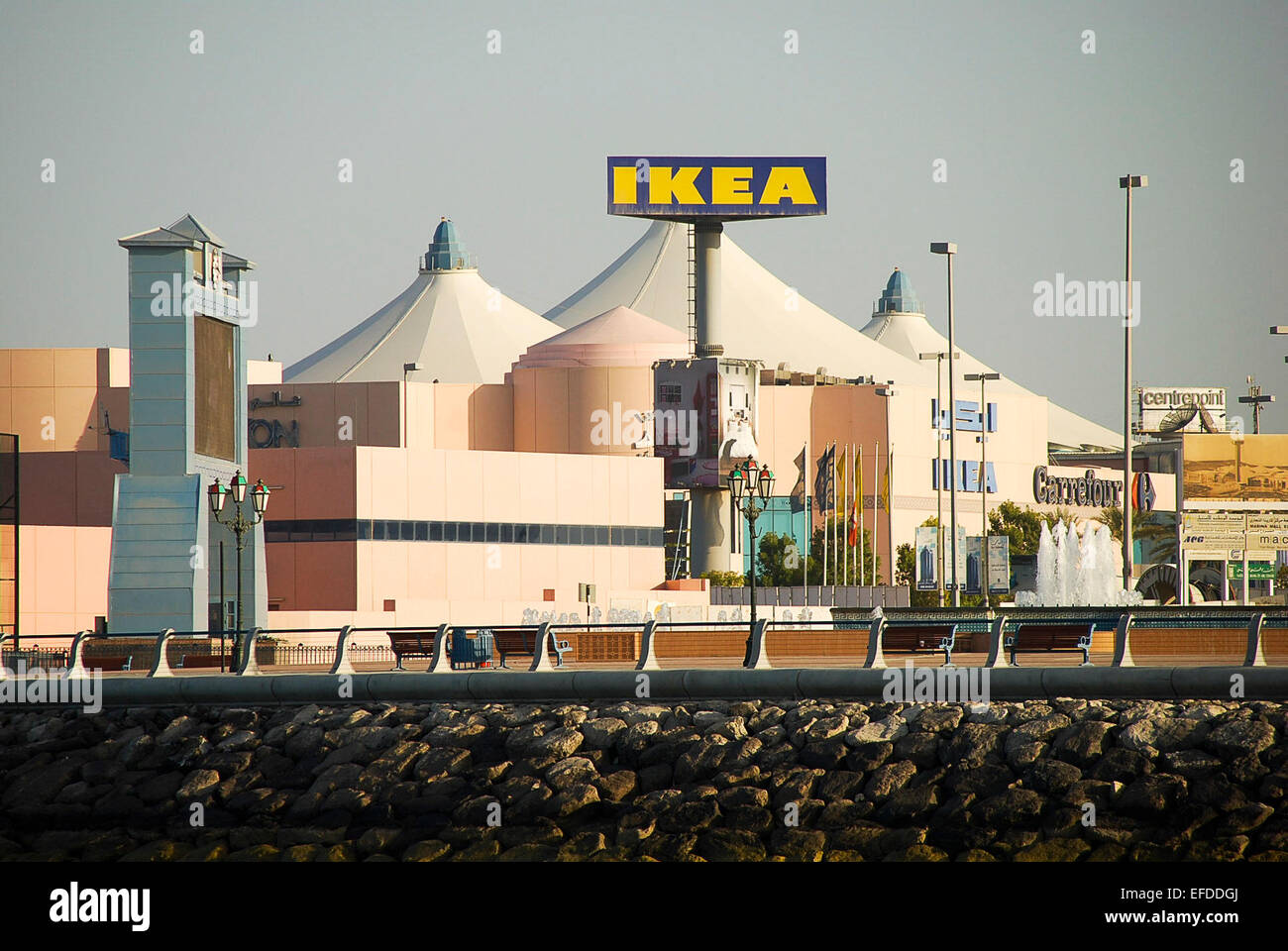 Ikea sign at the Marina Mall, Abu Dhabi Stock Photo Alamy