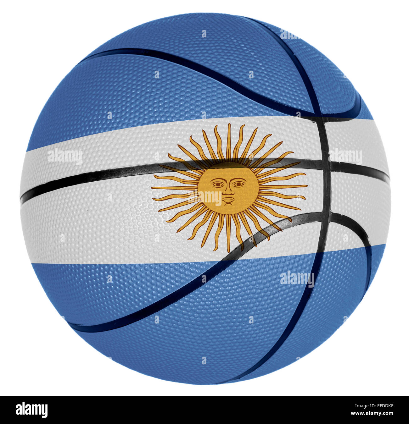 Ball with flag of Argentina for basketball game Stock Photo