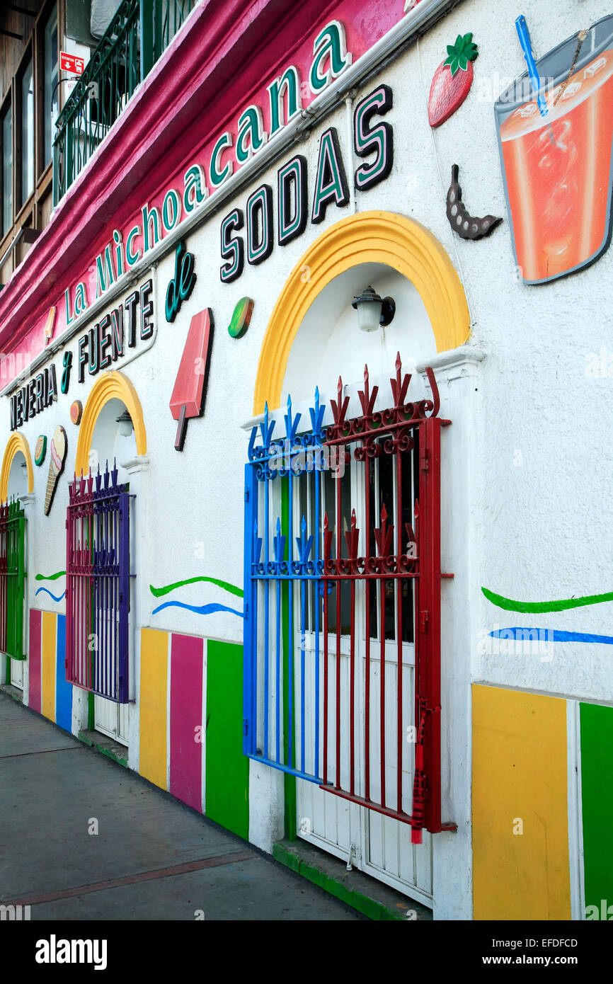 La Michoacana ice cream shop, La Paz, Baja California Sur, Mexico Stock Photo