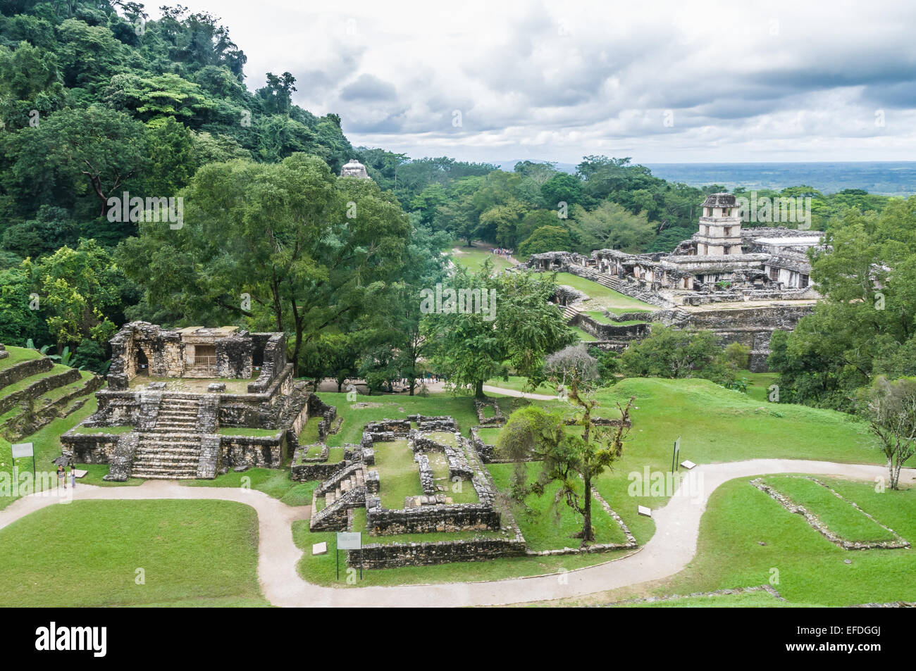 Ruins of Palenque, Mexico Stock Photo