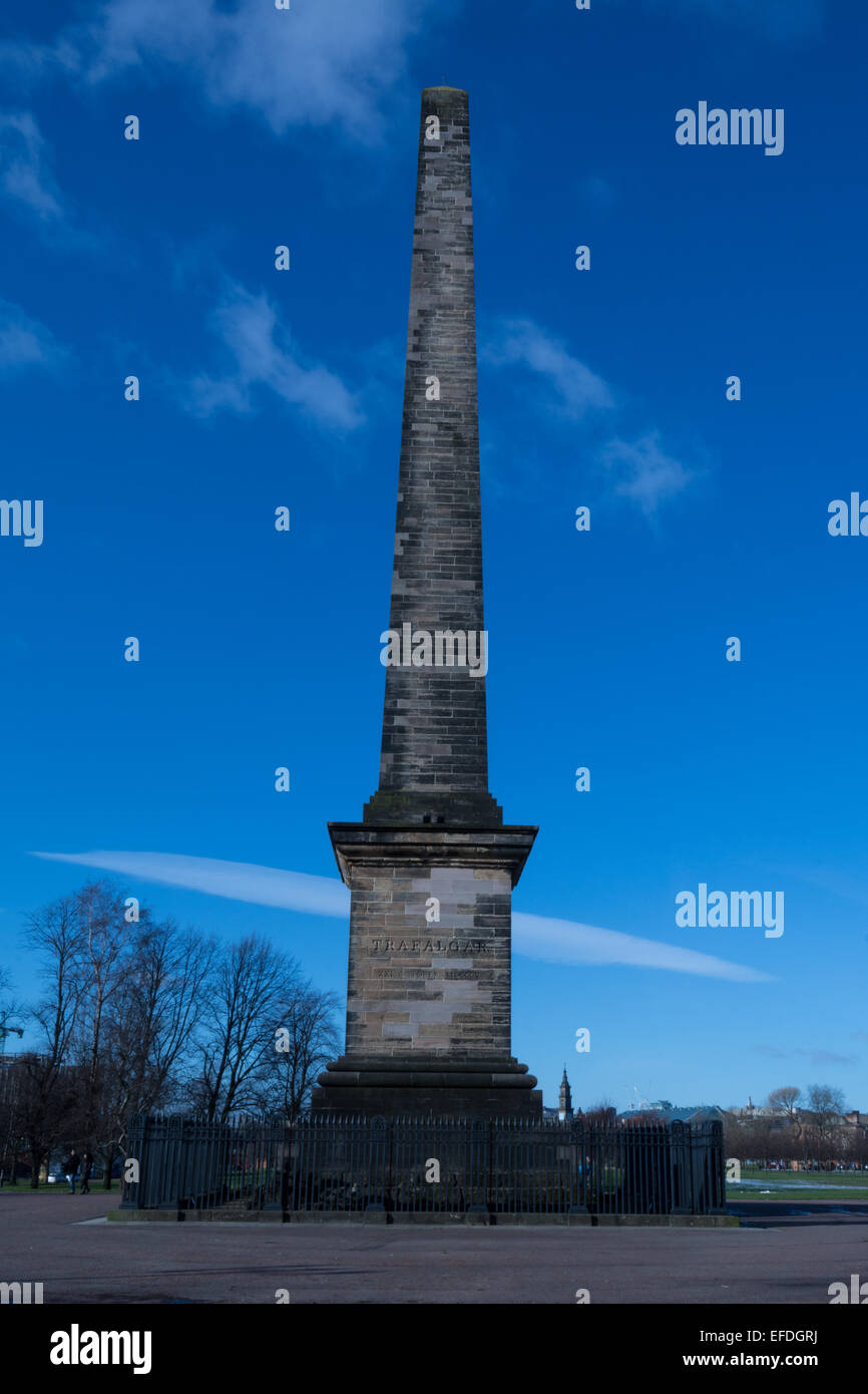 Nelson's Monument, Glasgow Green, Scotland, UK Stock Photo Alamy