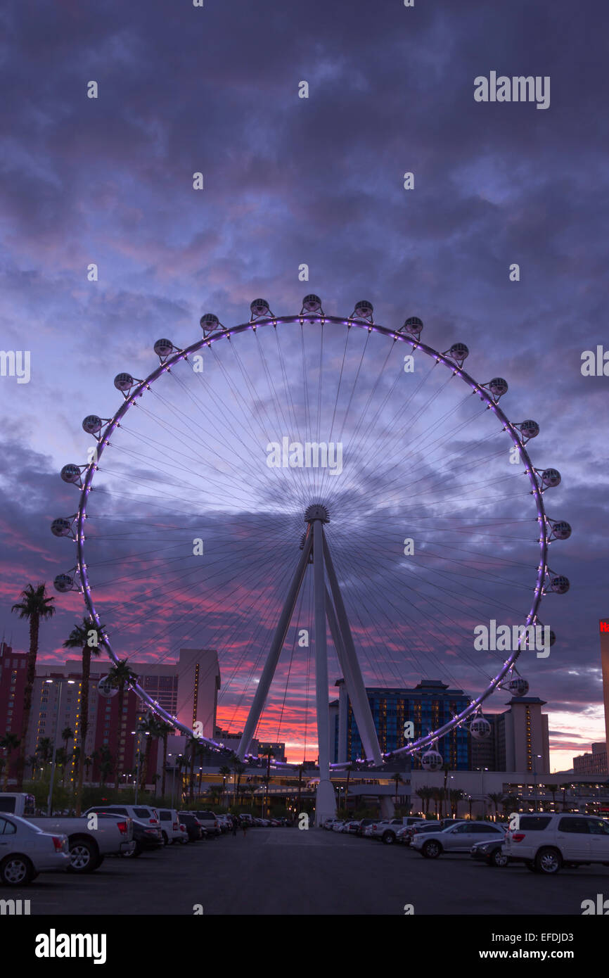 HIGH ROLLER FERRIS WHEEL LINQ HOTEL CASINO THE STRIP LAS VEGAS NEVADA USA Stock Photo Alamy