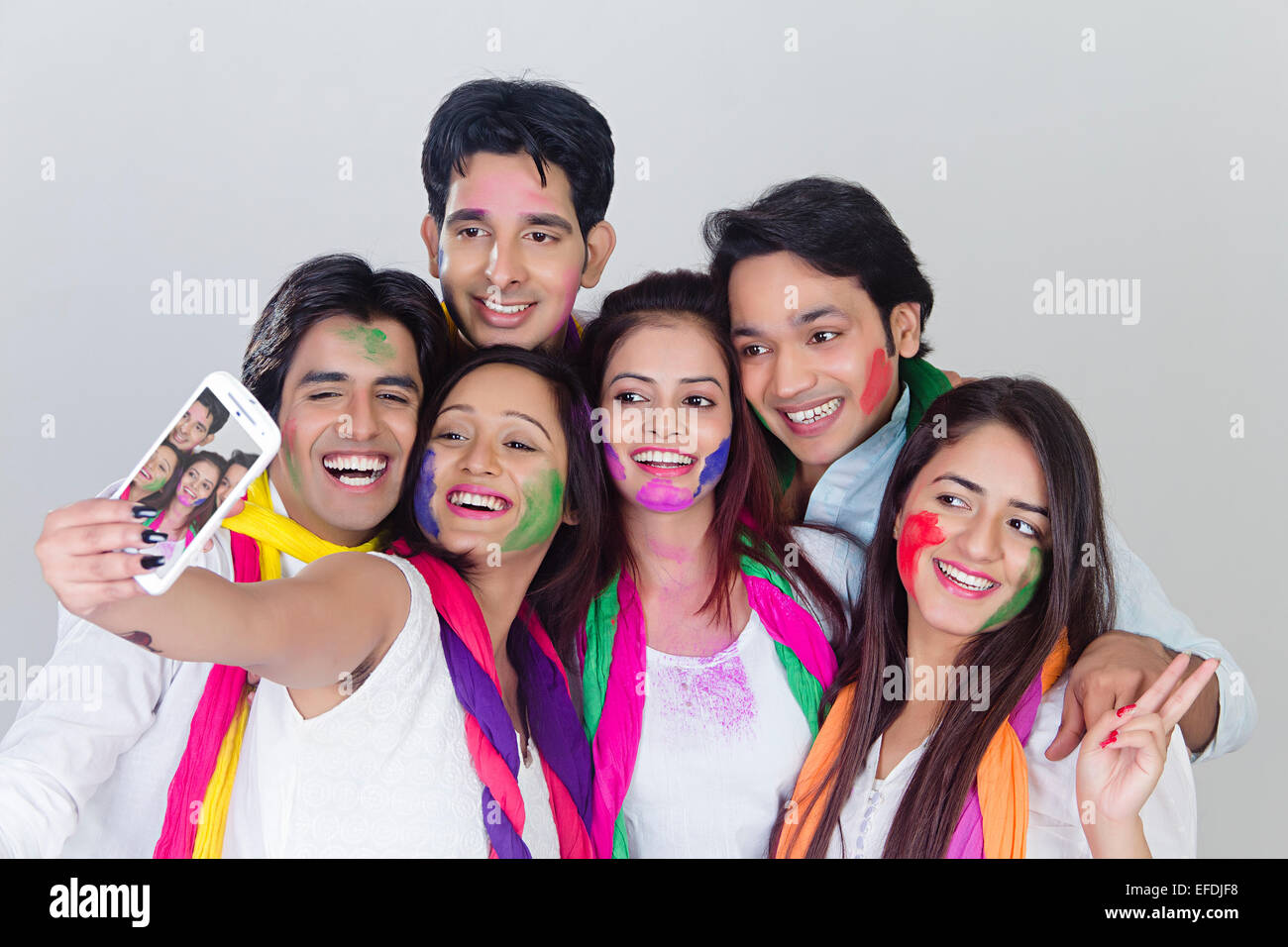 Holi Selfie Stock Photos Holi Selfie Stock Images Alamy