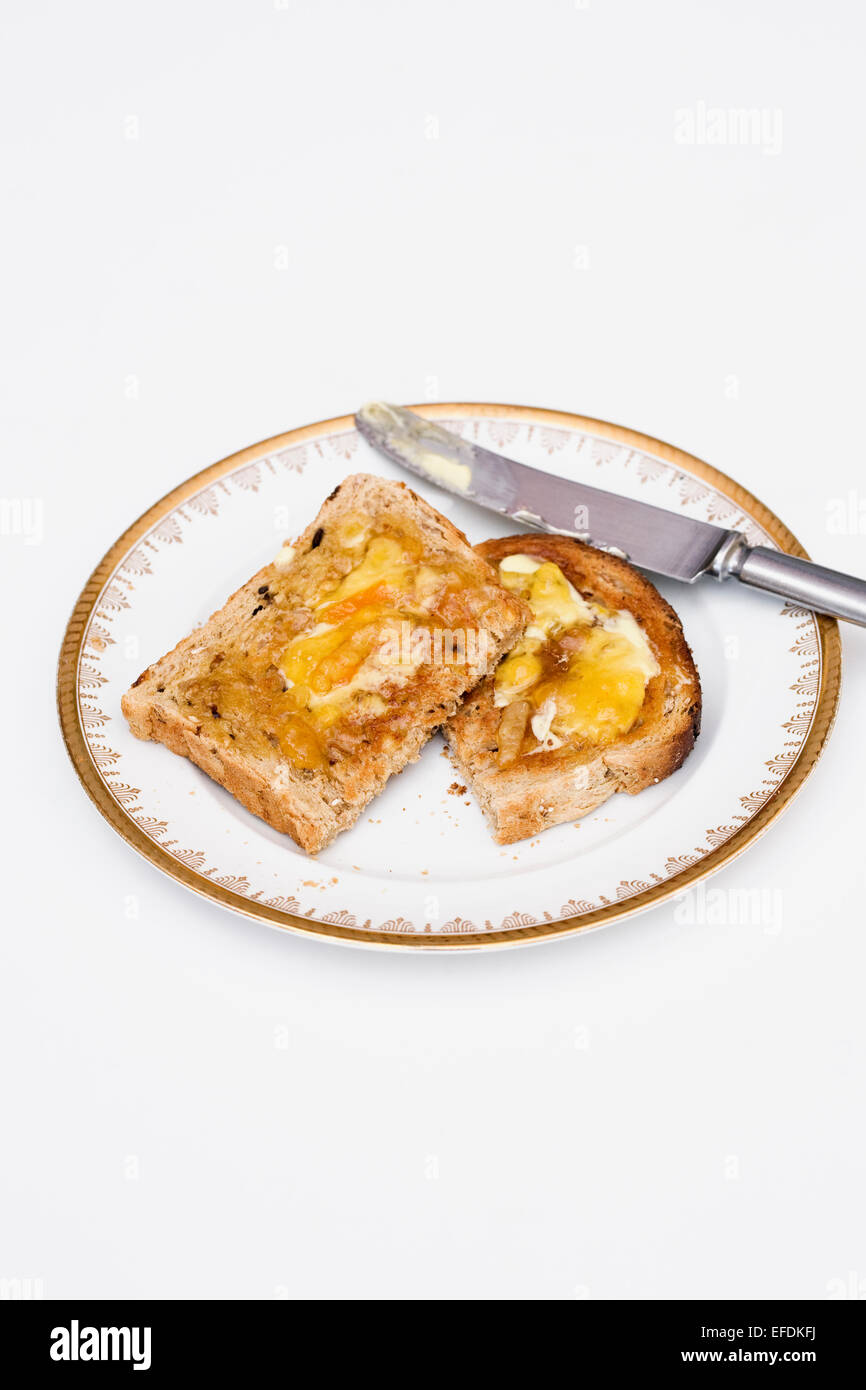 Toast and Marmalade. Stock Photo