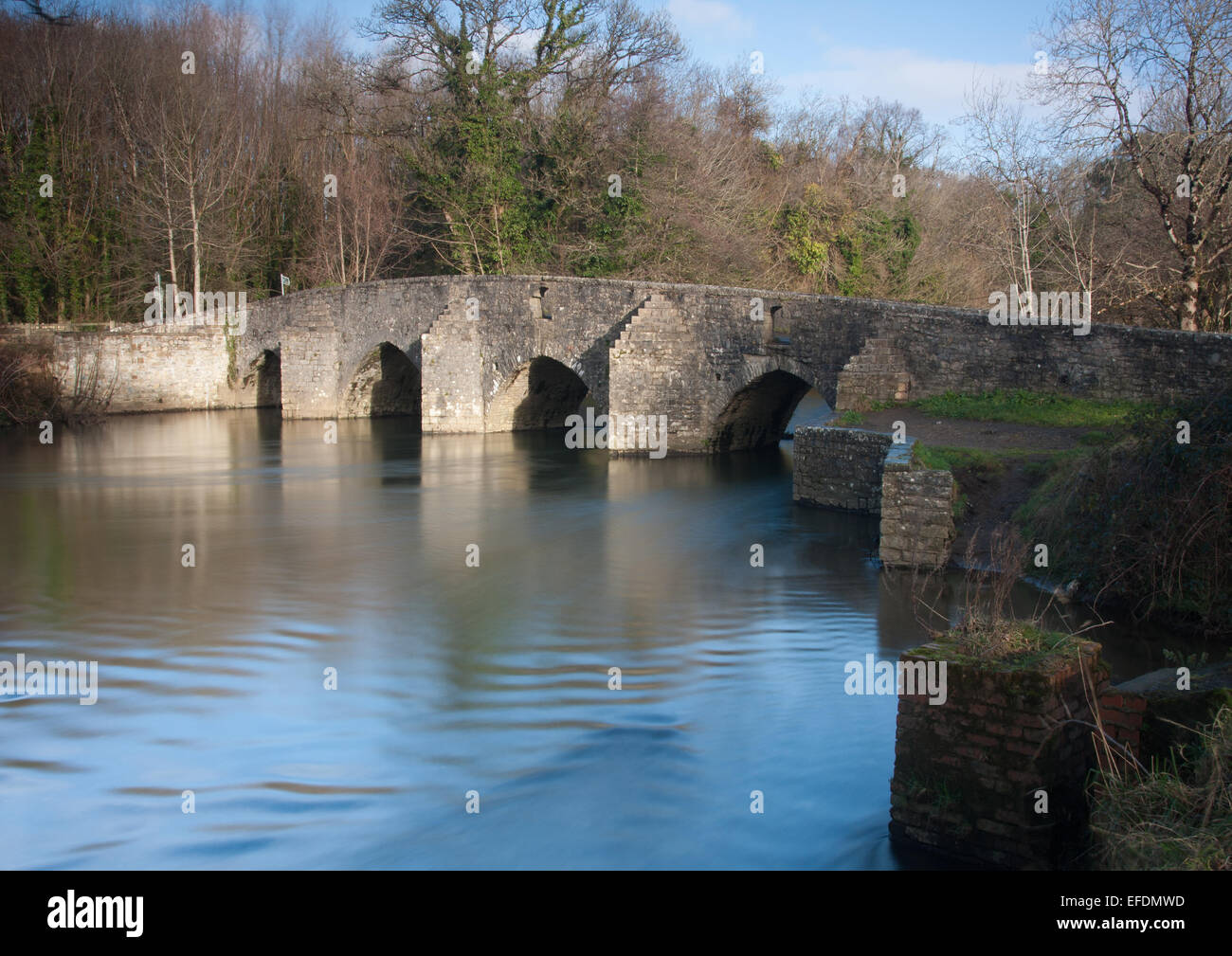 Dipping Bridge Merthyr Mawr South Wales UK Stock Photo