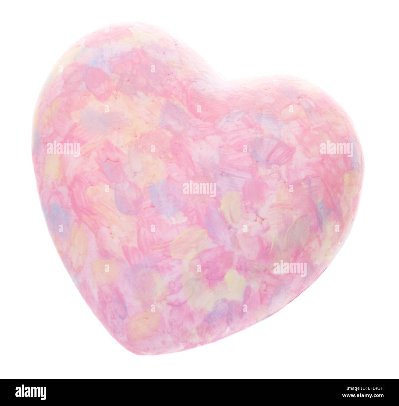 Pink heart isolated on white background, valentines day Stock Photo - Alamy
