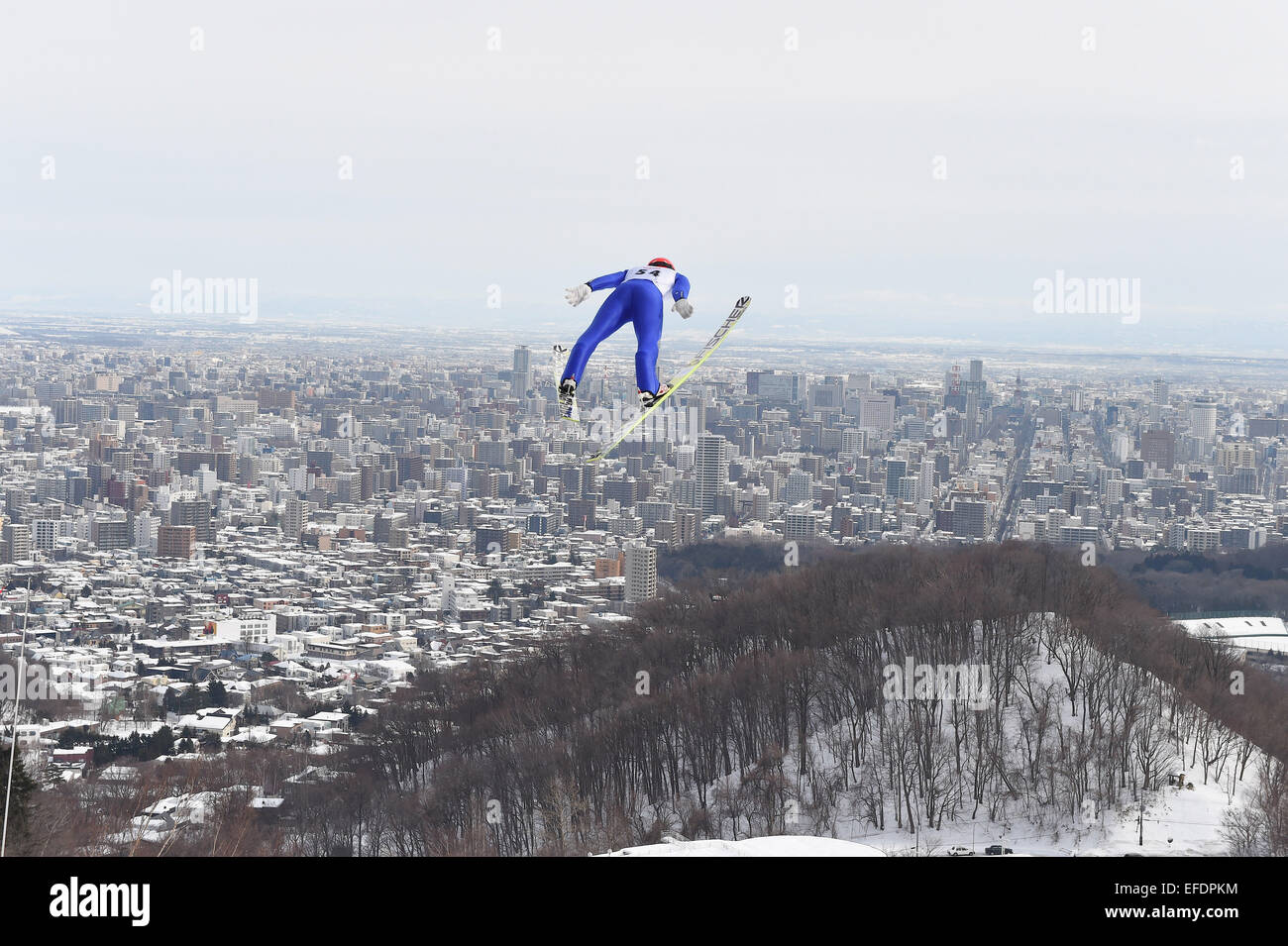 Sapporo, Hokkaido, Japan. 31st Jan, 2015. Reruhi Shimizu Ski Jumping : UHB Cup Ski Jumping Competition Men's HS134 at Okurayama Jumping Stadium in Sapporo, Hokkaido, Japan . © Hitoshi Mochizuki/AFLO/Alamy Live News Stock Photo