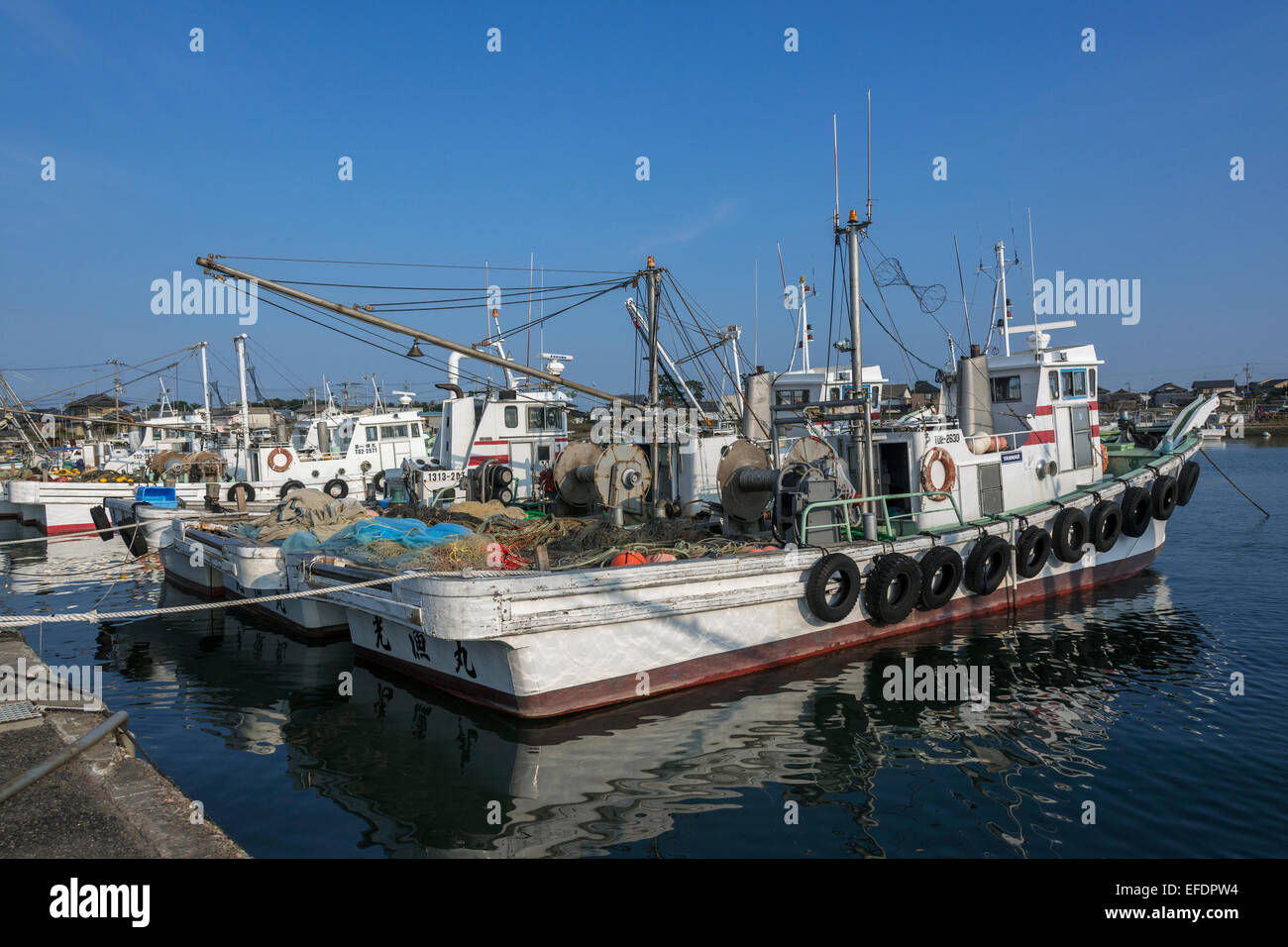 Fishing boats in Naruto Harbor, Shikoku Island, Japan Stock Photo - Alamy