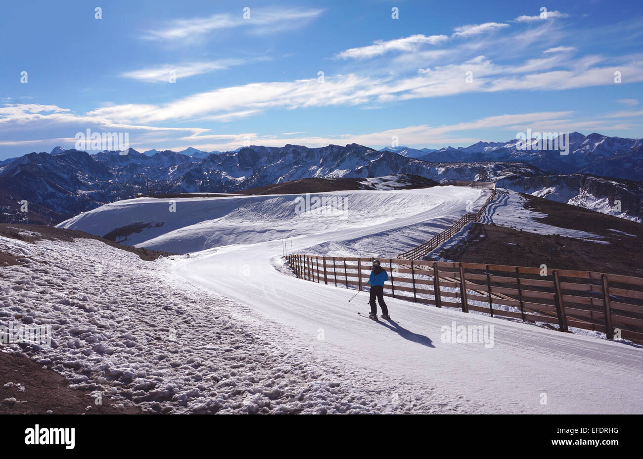 Mammoth Mountain Skiing Stock Photo