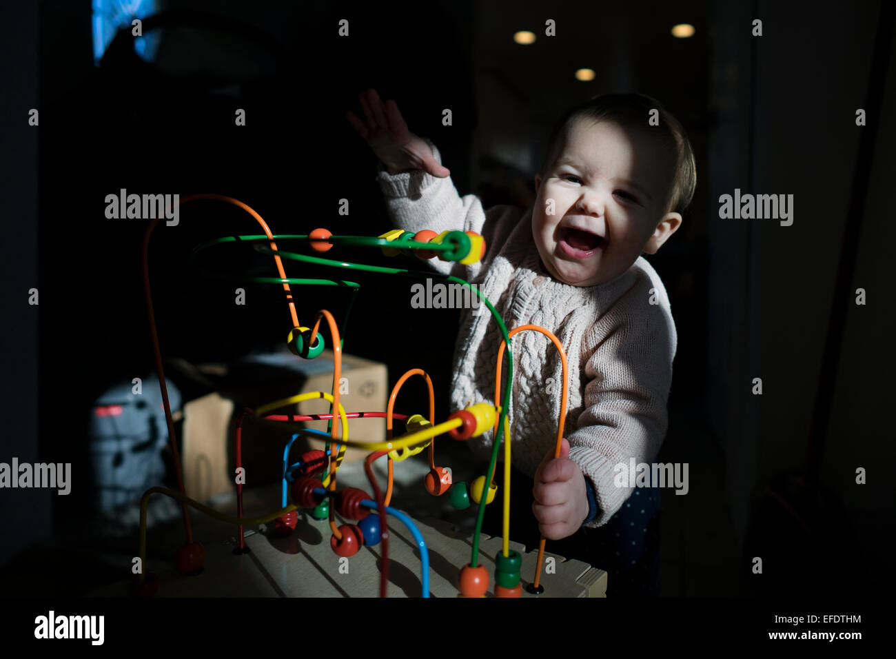 wooden play station for babies