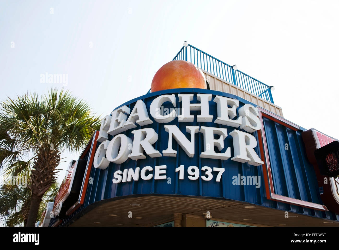 Peaches corner sign hires stock photography and images Alamy