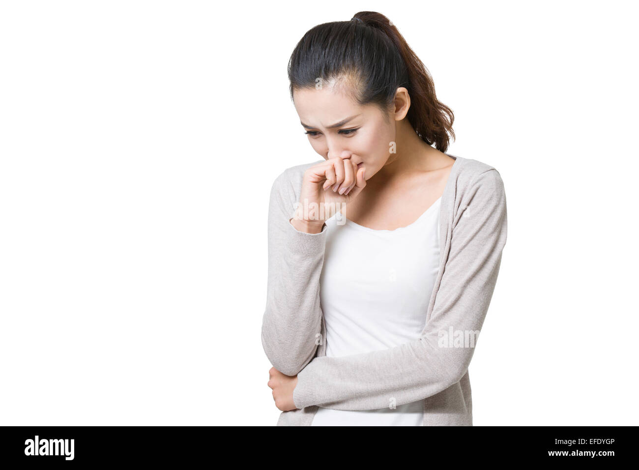 Young woman crying Stock Photo