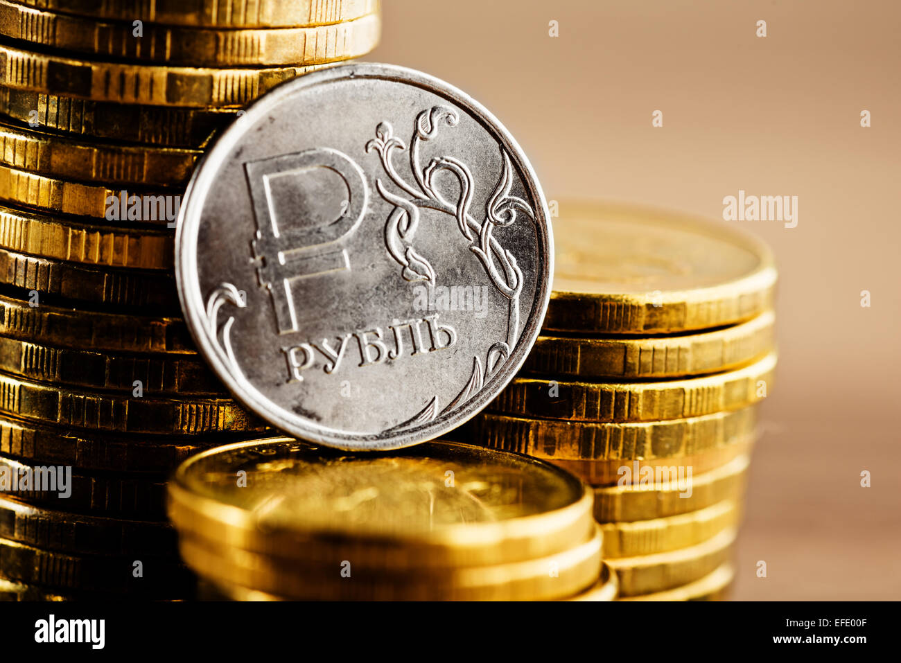 What Is Rouble The Russian rouble coin and gold money on the desk Stock Photo - Alamy