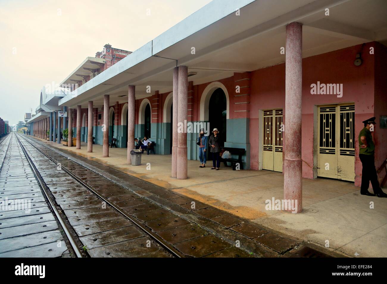 Hue railway station. Vietnam Stock Photo