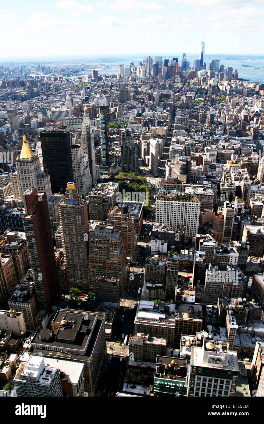 New York City von oben Stock Photo