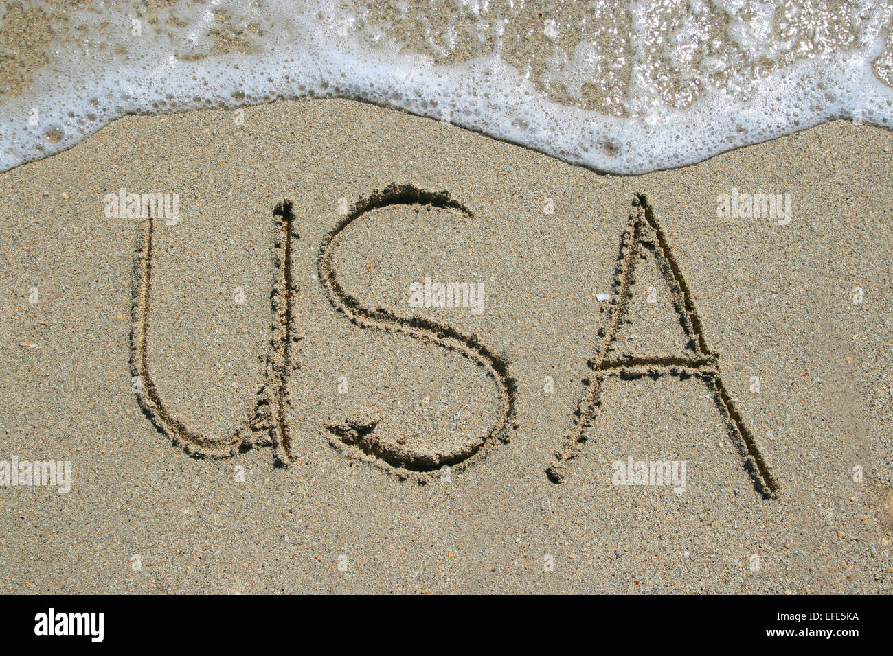 Strand USA Stock Photo