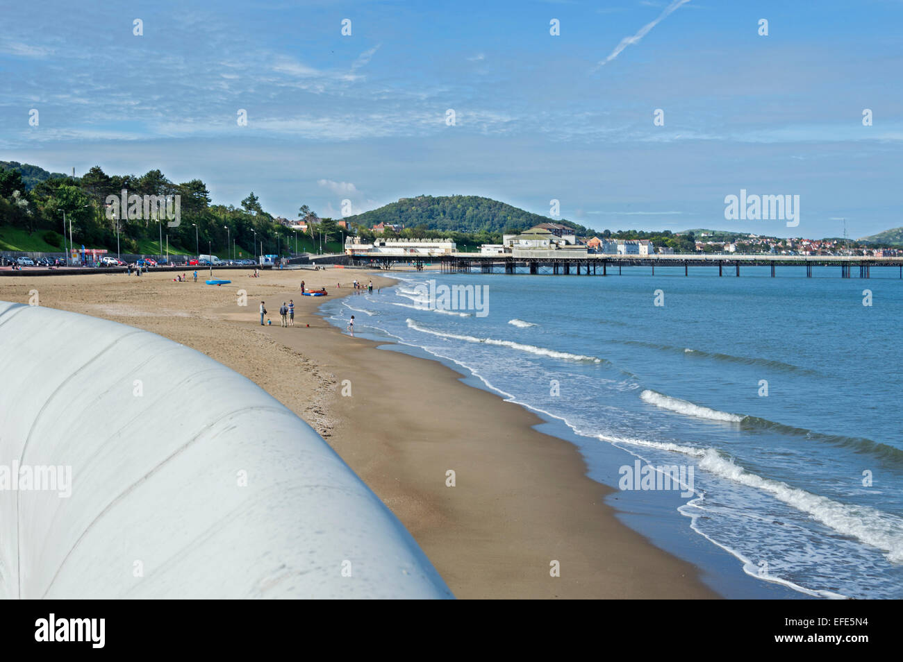 Rhos on sea, Colwyn Bay, seafront, beach, North Wales, uk Stock Photo