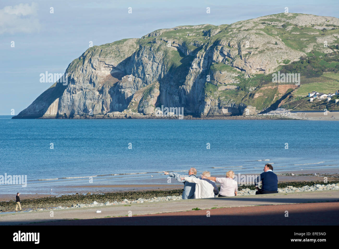 LLandudno, great Orm, seafront, beach, North Wales, uk Stock Photo Alamy