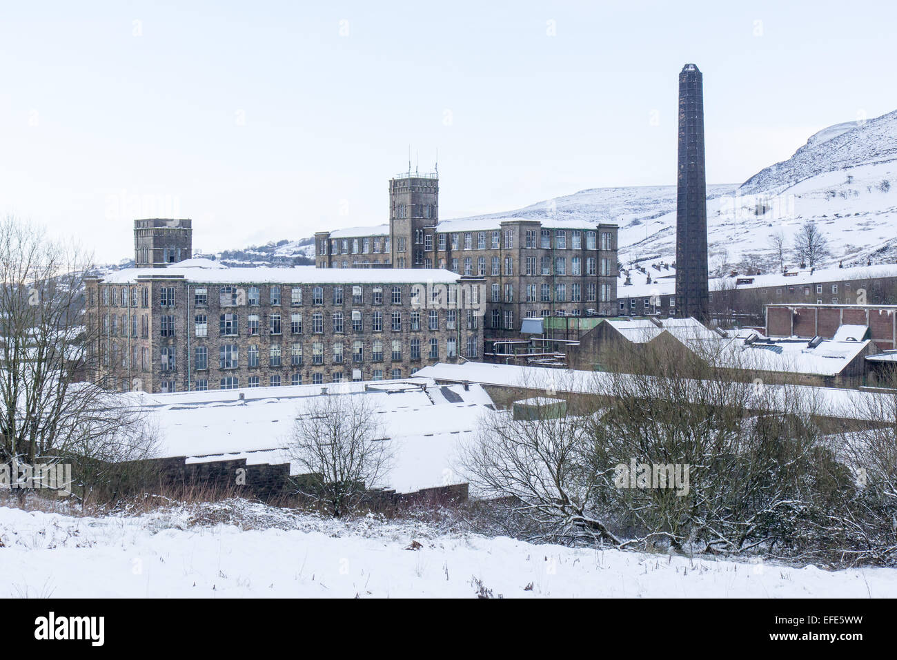 A former woollen mill at Marsden, near Huddersfield Stock Photo Alamy