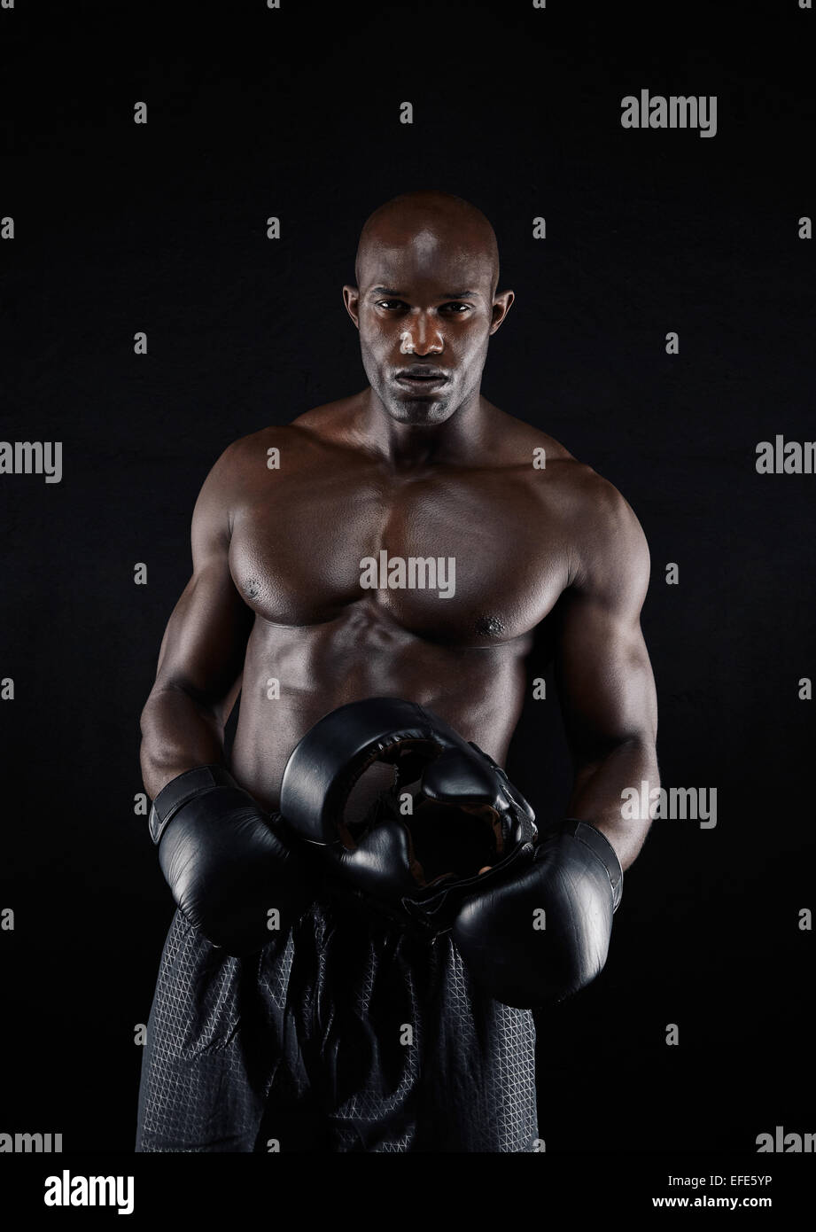 Black Professional Boxer