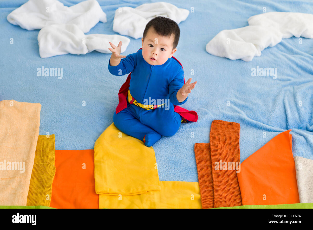 superman baby photoshoot