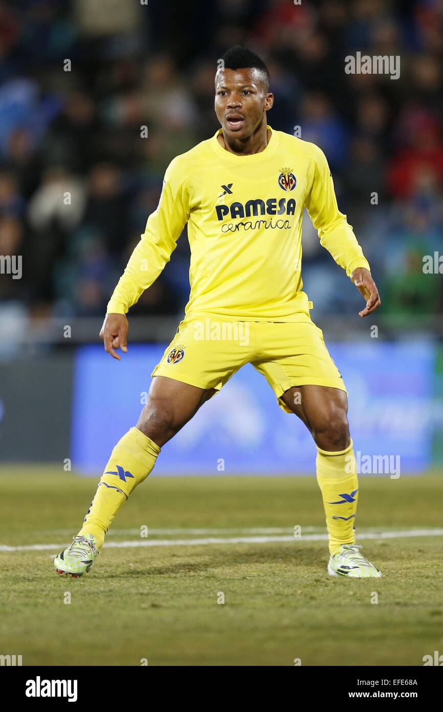 Getafe Spain 29th Jan 2015 Ikechukwu Uche Villarreal Stock Photo Alamy