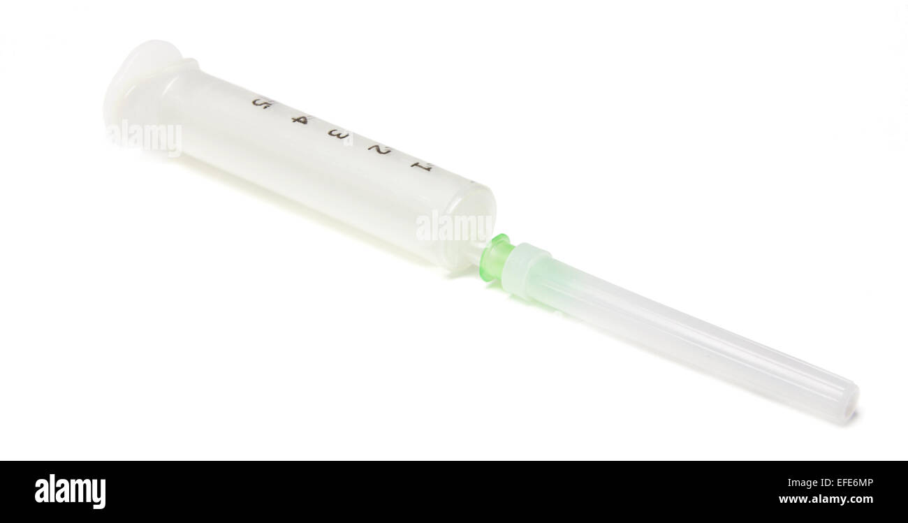 disposable syringe Stock Photo