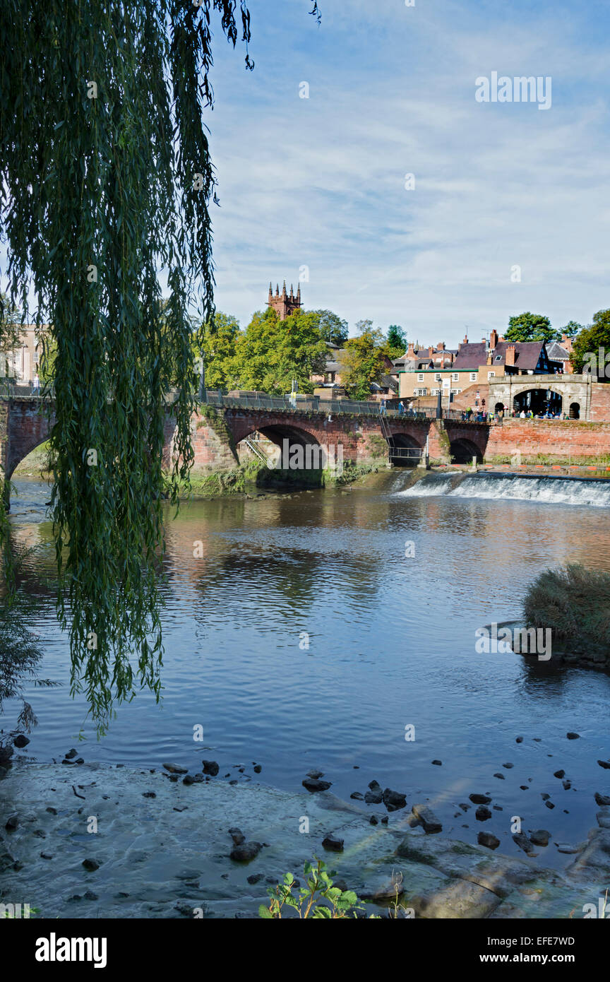 Cheshire Rivers River; Dee; Chester; Cheshire; UK Stock Photo - Alamy
