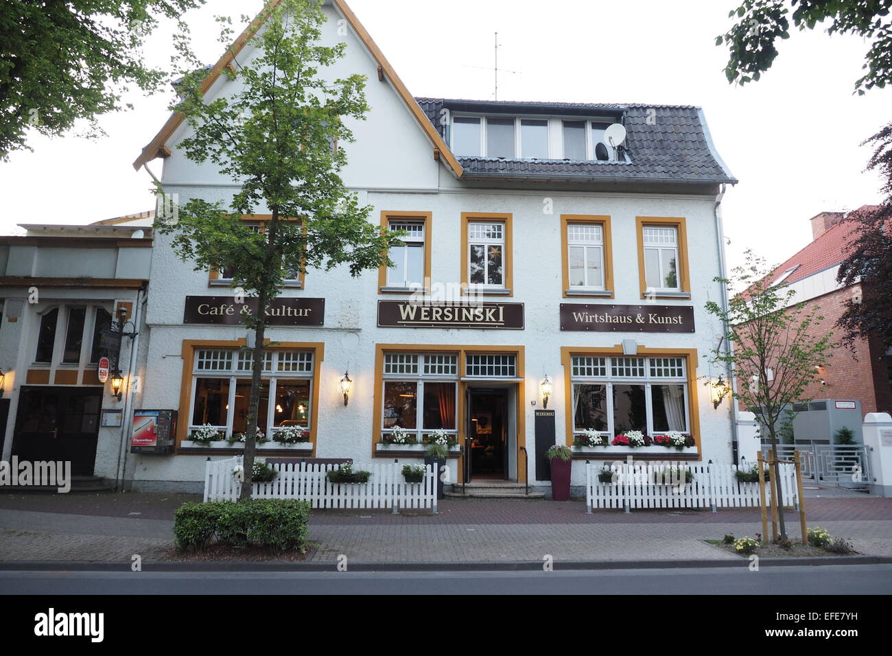 Coffee shop in Xanten, Germany Stock Photo Alamy