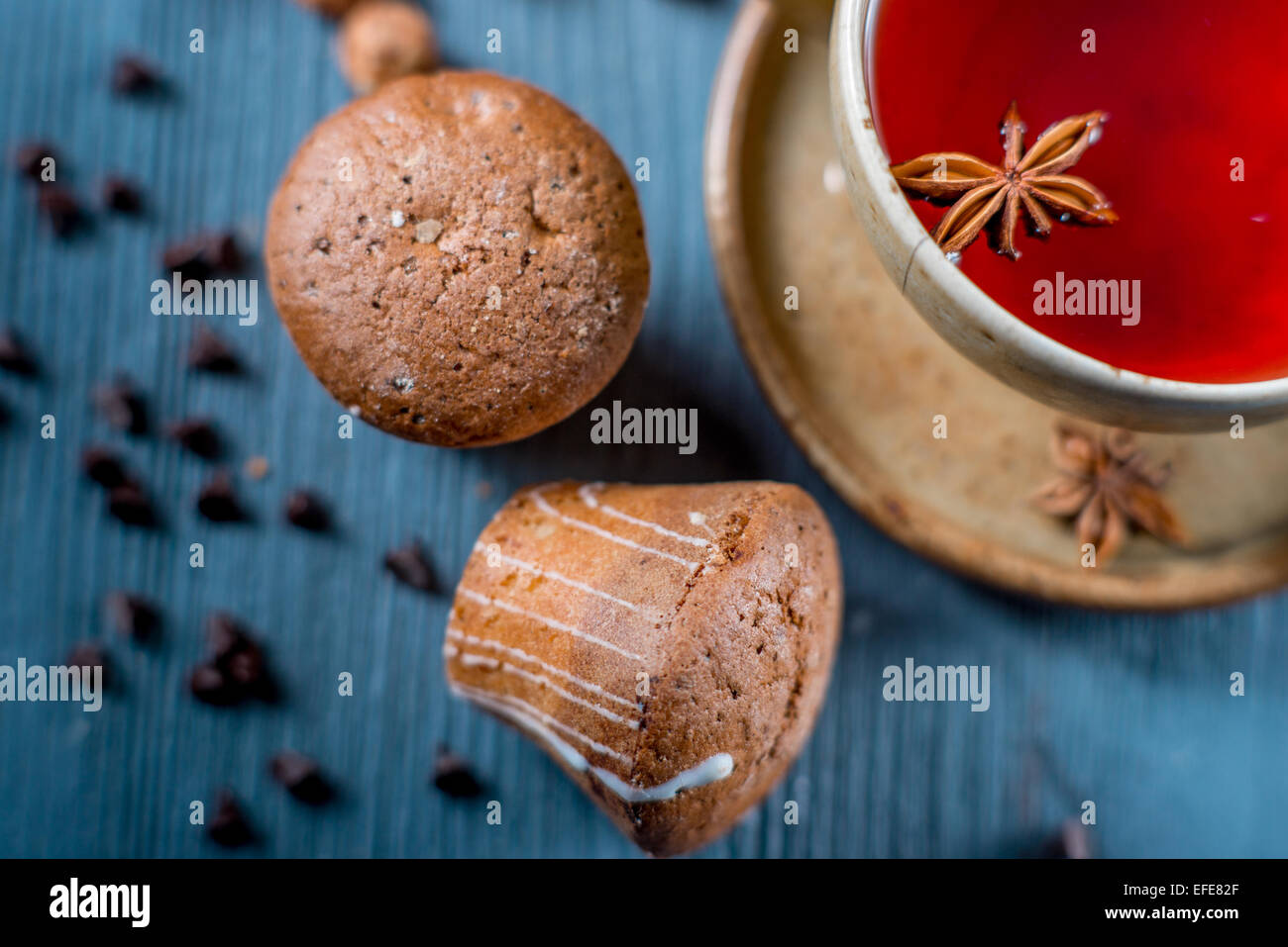 Sweets and tea Stock Photo Alamy
