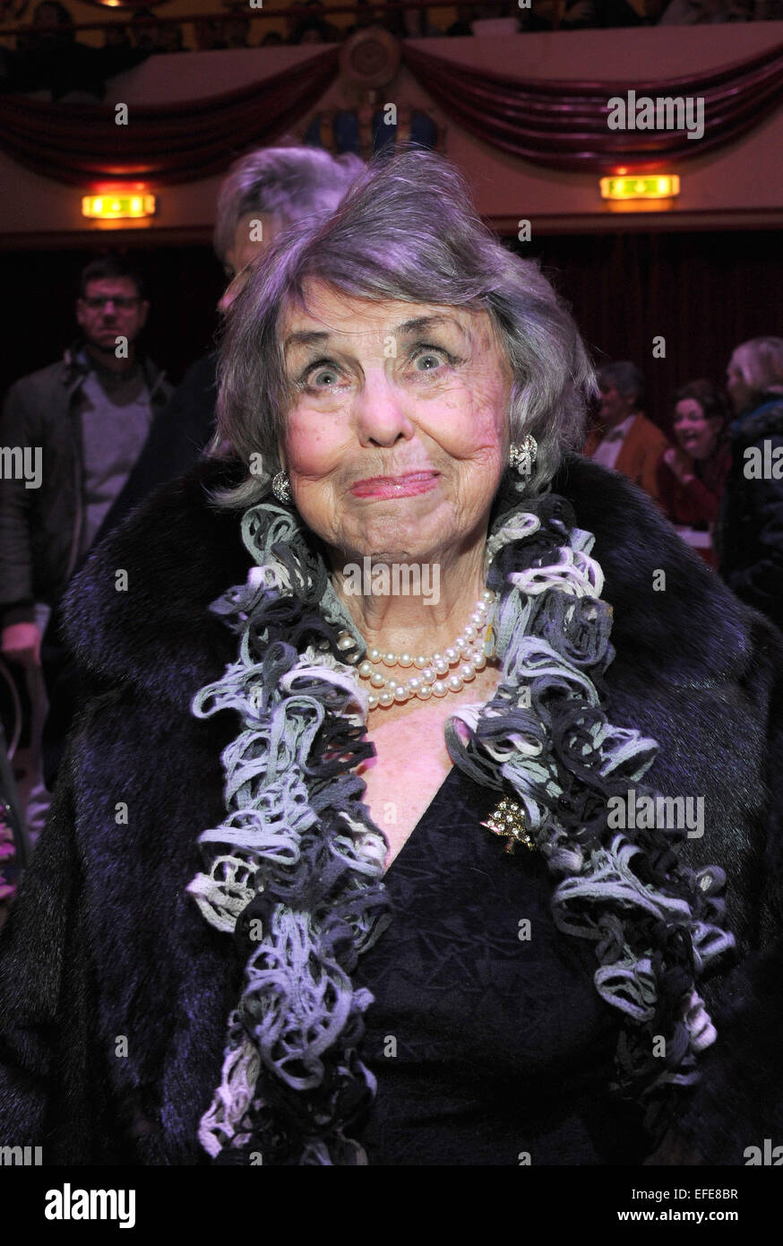 Munich, Germany. 01st Feb, 2015. Actress and singer Ruth Megary arrives