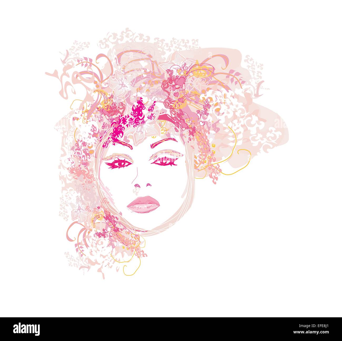 Daisy young model Stock Vector Images - Alamy