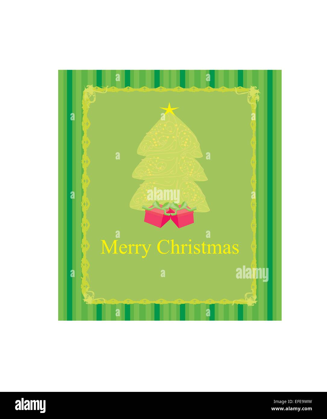 Abstract christmas tree card Stock Vector Image & Art - Alamy