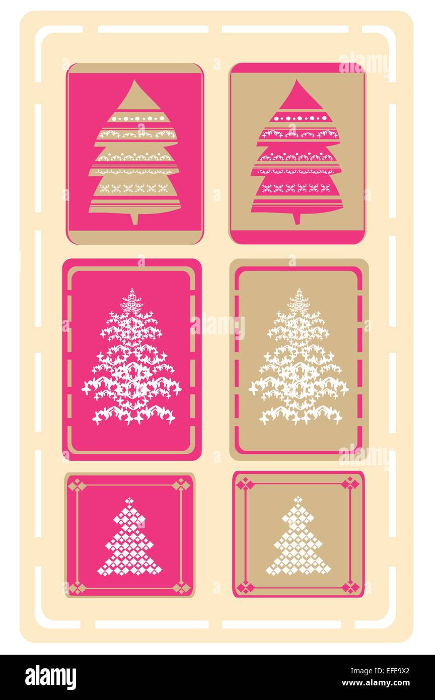 Christmas Tree Design Set Stock Vector Image & Art - Alamy
