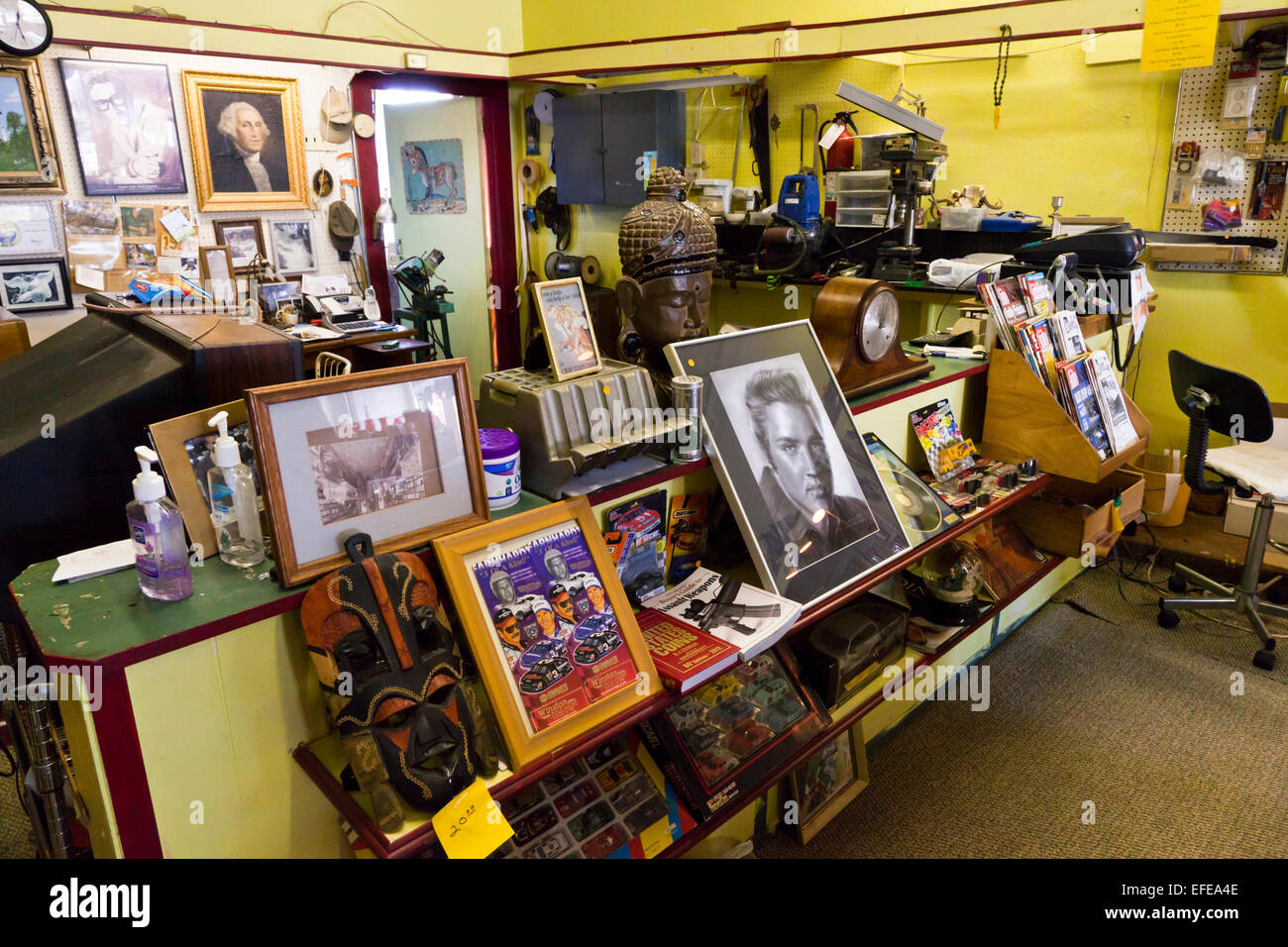 Inside a secondhand store Fort Mill South Carolina Unites States of