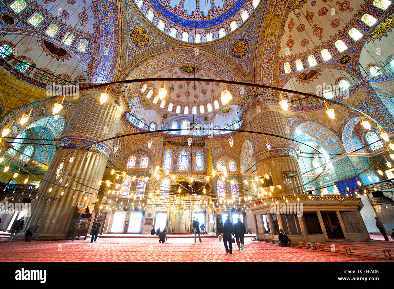 The Interior Of The Blue Mosque Is Pictured As Part Of A Photo Essay The Interior Of The Blue Mosque Is Pictured As Part Of A Photo Essay On Winter Breaks In Istanbul Turkey
