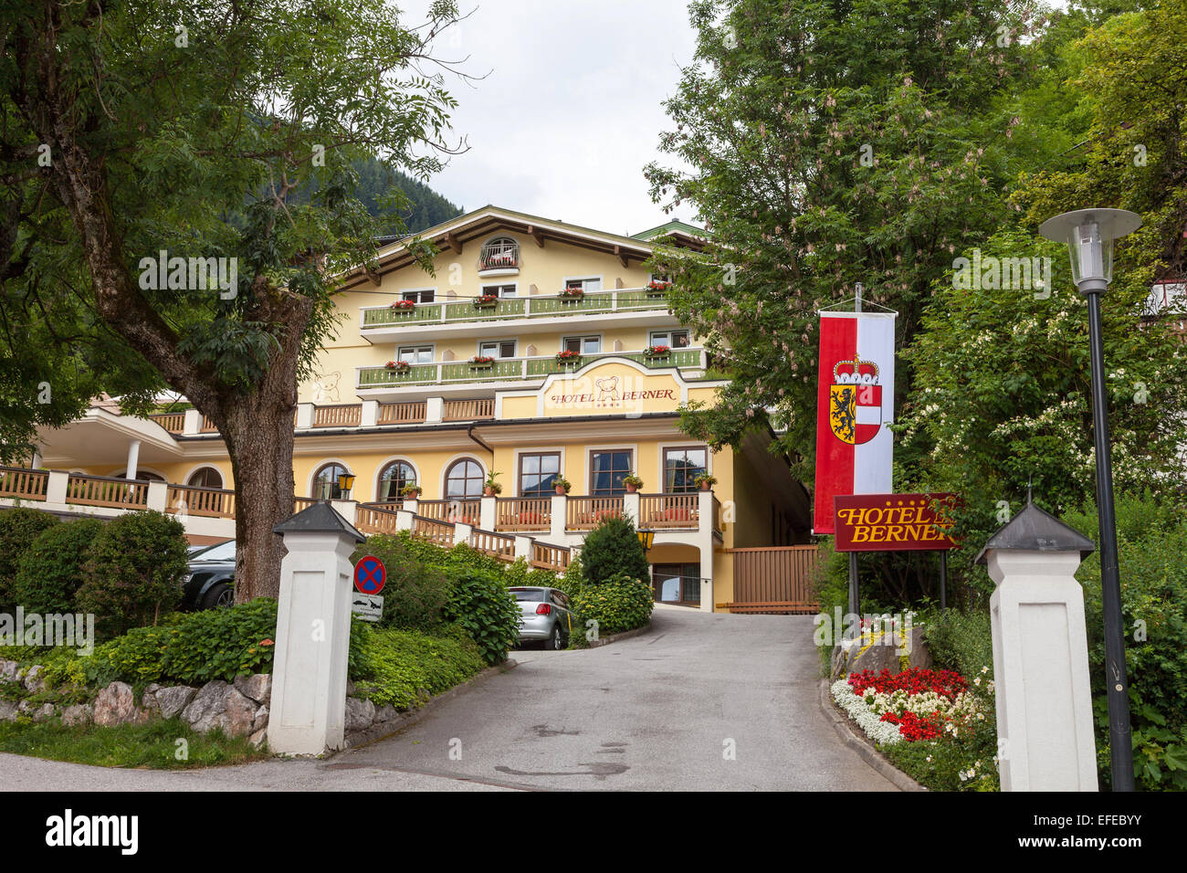Hotel Bernier Zell am See Austria Stock Photo