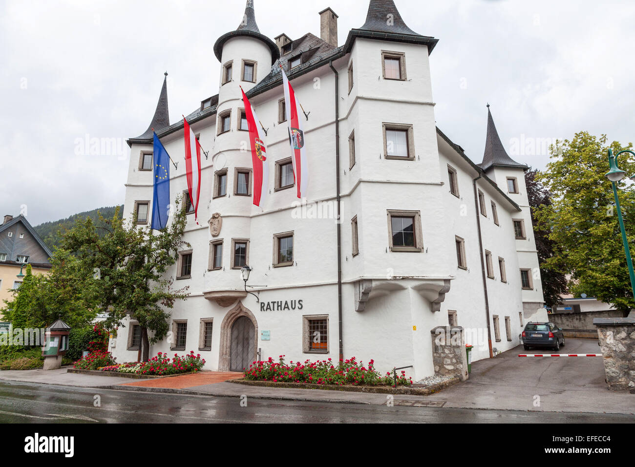The Rathaus or Town Hall at Zell am See Austria Stock Photo