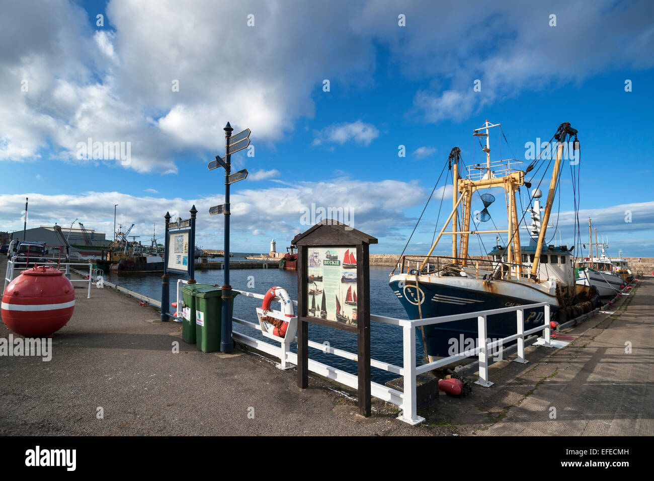 Buckie Harbour, Moray firth, Highland Region scotland Stock Photo