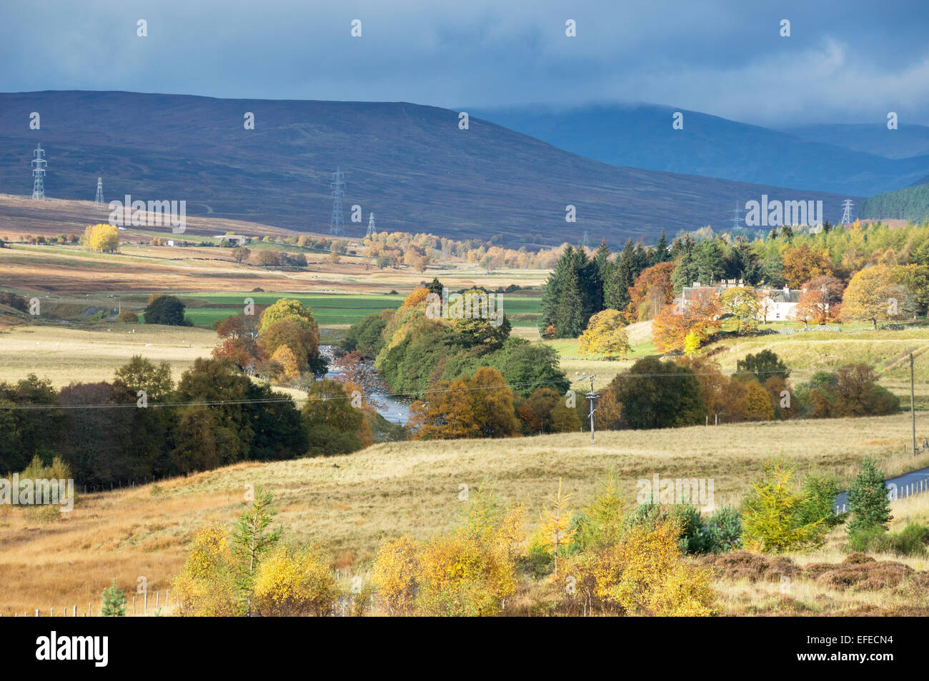 Beside the A9 road at Dalnacardoch, near Blair Atholl, Perth and