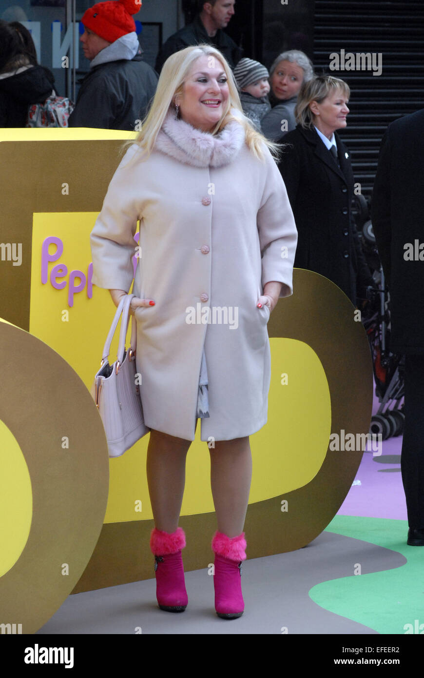 London, UK. 1st February, 2015. Vanessa Feltz attends the Peppa Pig