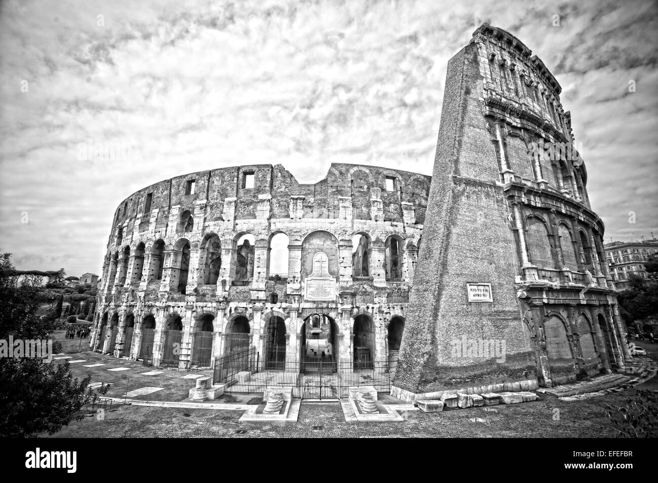The Majestic Coliseum Amphitheater, Rome, Italy. Stock Photo