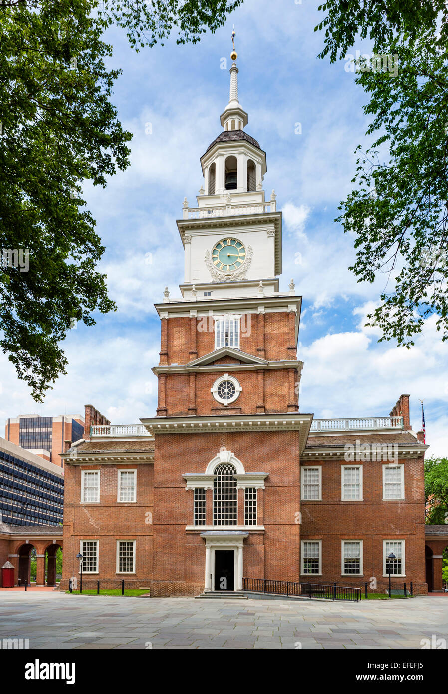 Independence Hall, Independence National Historical Park, Philadelphia, Pennsylvania, USA Stock Photo