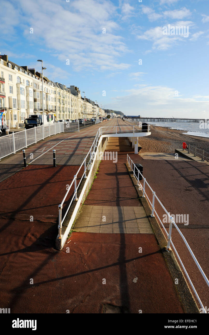 Hastings East Sussex UK Hastings and St Leonards seafront Stock Photo