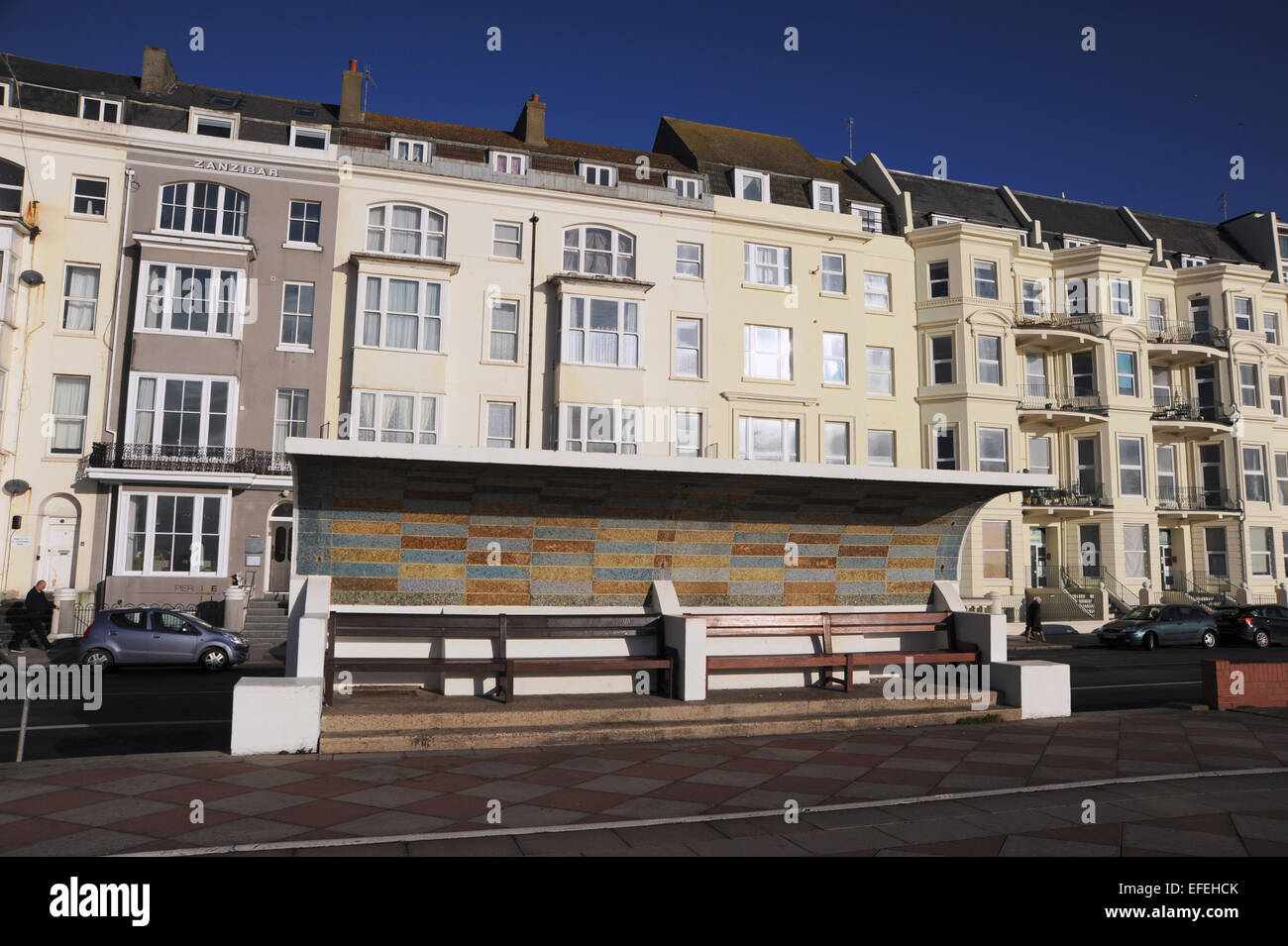 Hastings East Sussex UK Hastings and St Leonards seafront Stock Photo