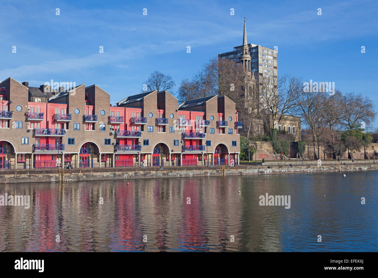 London, Shadwell Looking across Shadwell Basin towards a modern