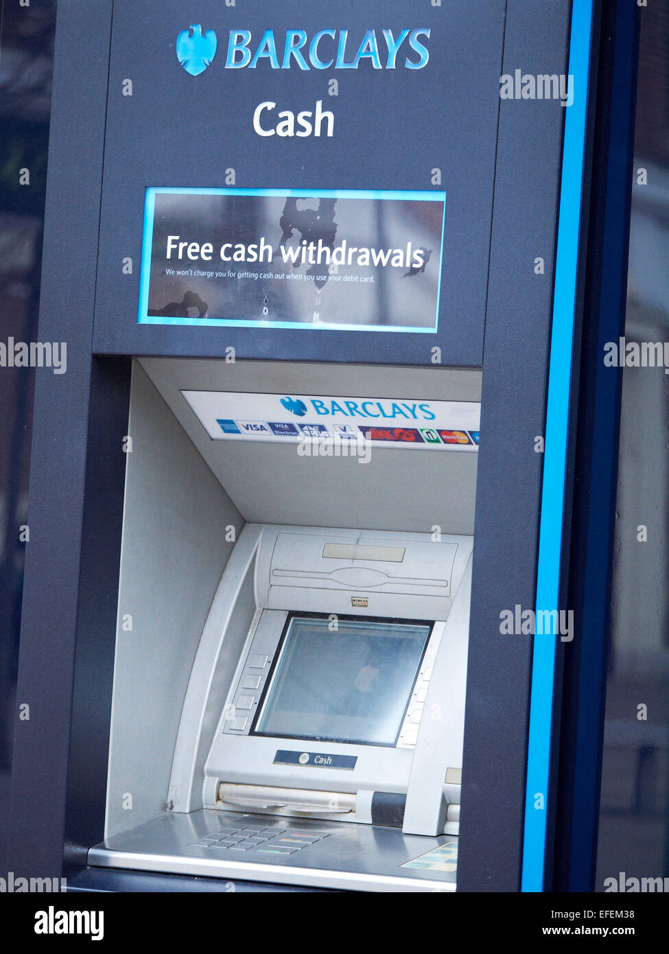 Barclays bank cash machines UK Stock Photo