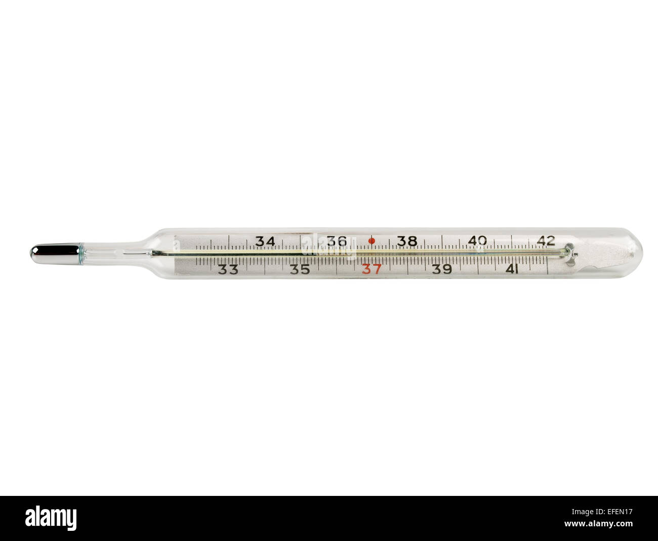 set of realistic mercury thermometer isolated illustration or room