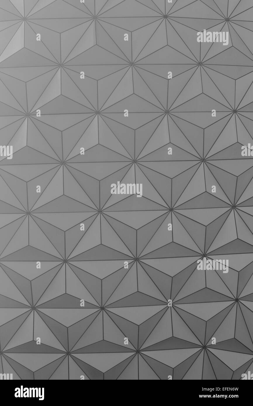The geodesic sphere at the Epcot centre Stock Photo