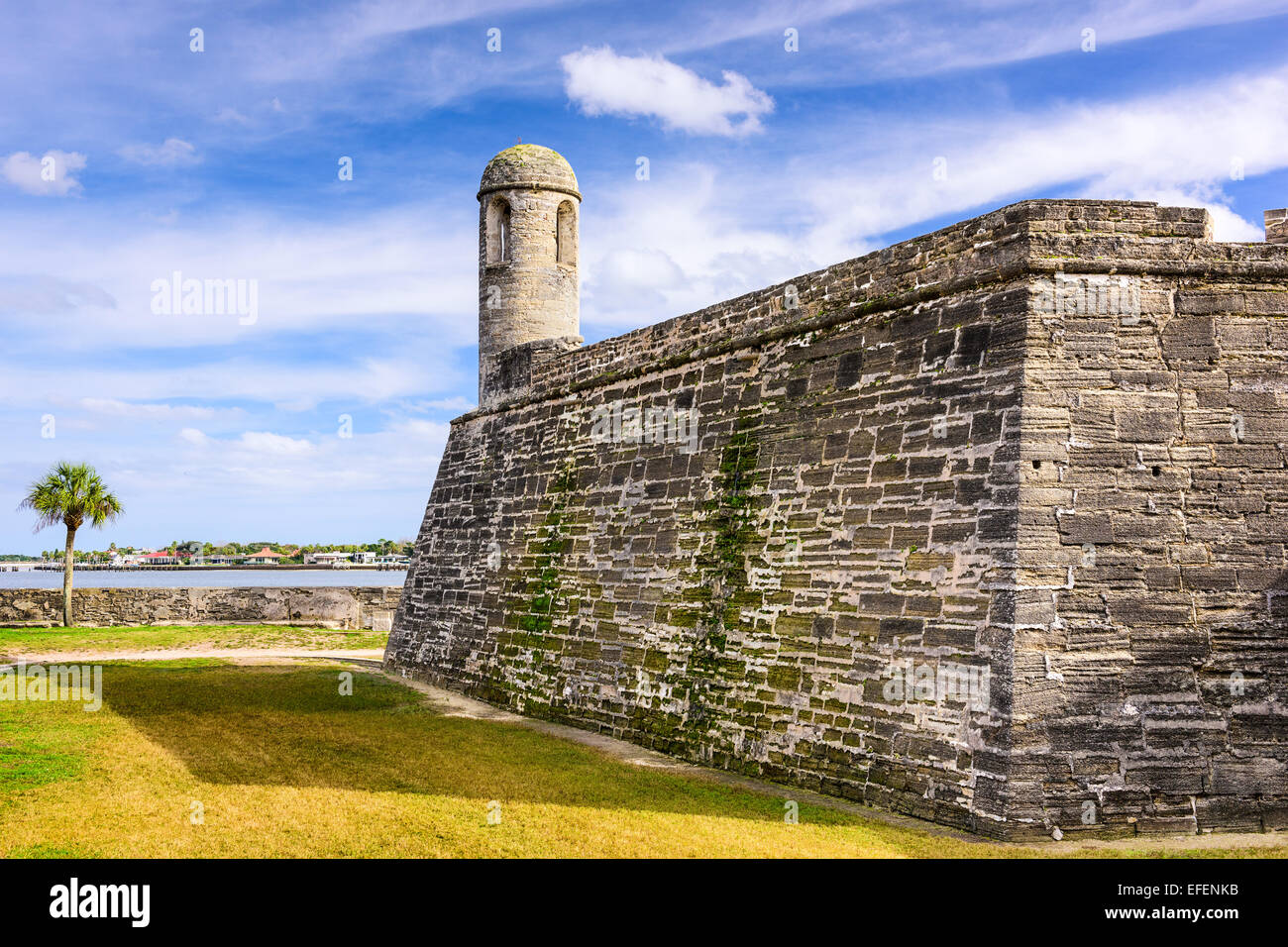 St. Augustine, Florida at the Castillo de San Marcos National Monument. Stock Photo